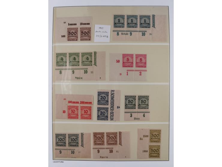 1872/45, meist postfrische und teils gestempelte reichhaltige Material-Sammlung inkl. Dienstmarken, dabei viele Varianten, Fa