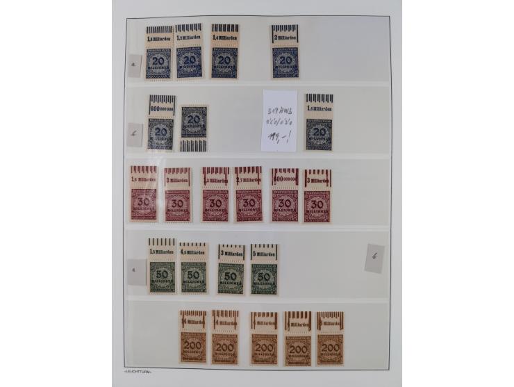 1872/45, meist postfrische und teils gestempelte reichhaltige Material-Sammlung inkl. Dienstmarken, dabei viele Varianten, Fa