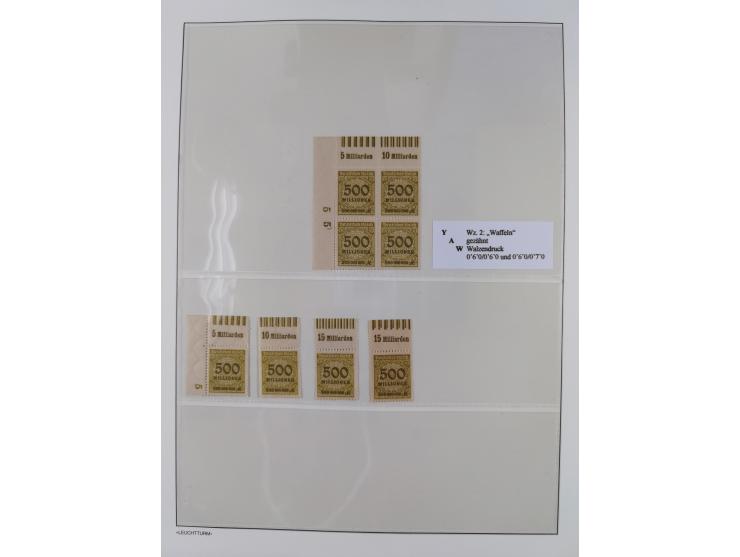 1872/45, meist postfrische und teils gestempelte reichhaltige Material-Sammlung inkl. Dienstmarken, dabei viele Varianten, Fa