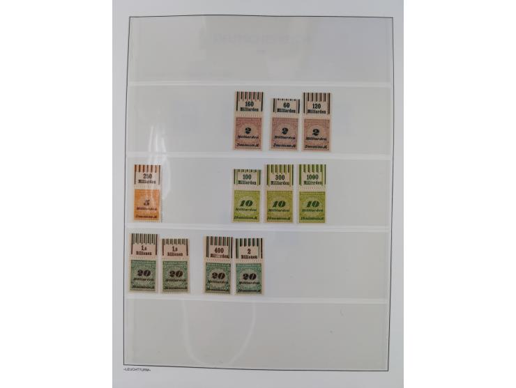 1872/45, meist postfrische und teils gestempelte reichhaltige Material-Sammlung inkl. Dienstmarken, dabei viele Varianten, Fa