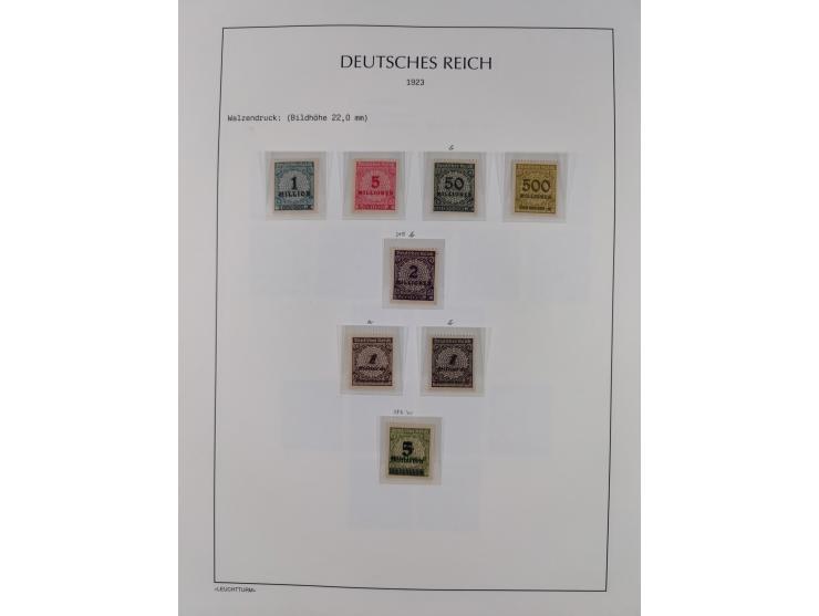 1872/45, meist postfrische und teils gestempelte reichhaltige Material-Sammlung inkl. Dienstmarken, dabei viele Varianten, Fa