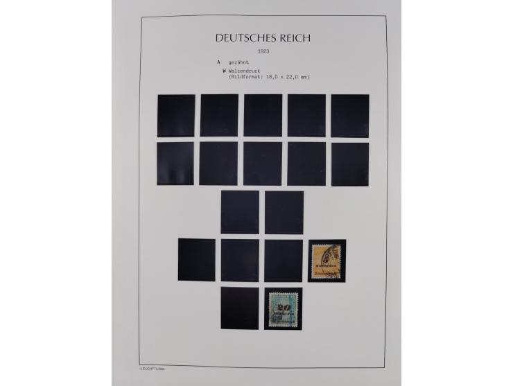 1872/45, meist postfrische und teils gestempelte reichhaltige Material-Sammlung inkl. Dienstmarken, dabei viele Varianten, Fa