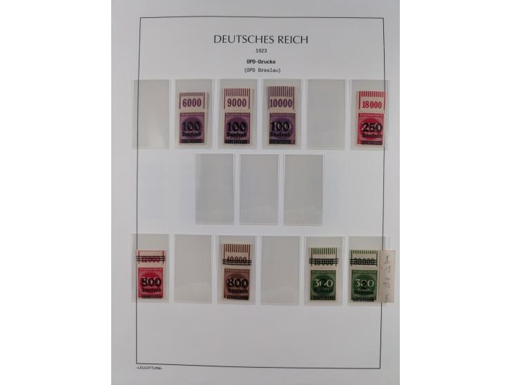 1872/45, meist postfrische und teils gestempelte reichhaltige Material-Sammlung inkl. Dienstmarken, dabei viele Varianten, Fa