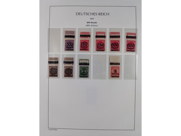 1872/45, meist postfrische und teils gestempelte reichhaltige Material-Sammlung inkl. Dienstmarken, dabei viele Varianten, Fa