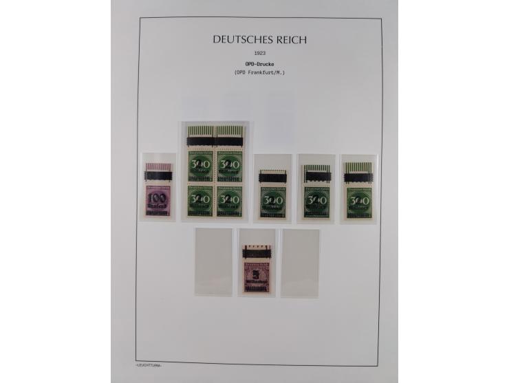 1872/45, meist postfrische und teils gestempelte reichhaltige Material-Sammlung inkl. Dienstmarken, dabei viele Varianten, Fa