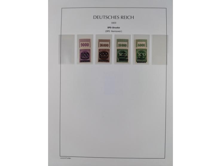 1872/45, meist postfrische und teils gestempelte reichhaltige Material-Sammlung inkl. Dienstmarken, dabei viele Varianten, Fa