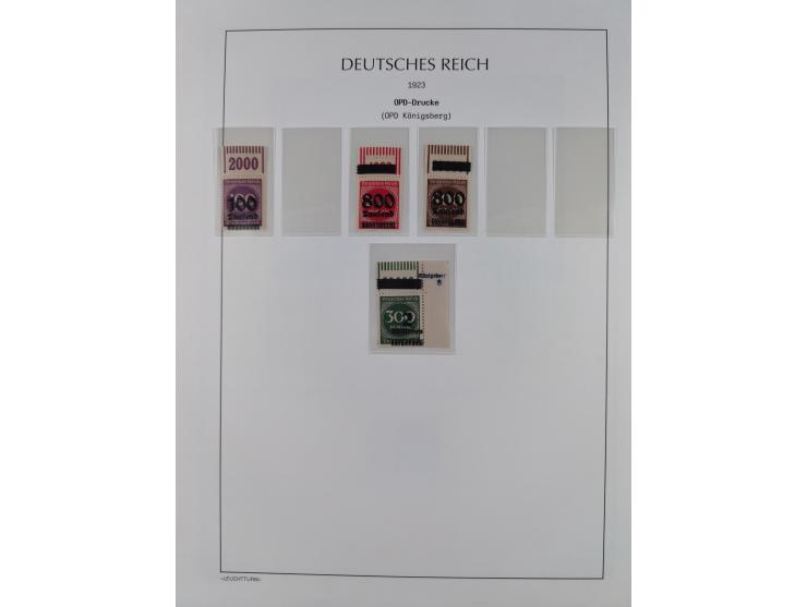 1872/45, meist postfrische und teils gestempelte reichhaltige Material-Sammlung inkl. Dienstmarken, dabei viele Varianten, Fa