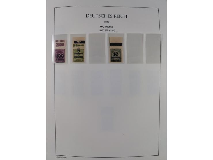 1872/45, meist postfrische und teils gestempelte reichhaltige Material-Sammlung inkl. Dienstmarken, dabei viele Varianten, Fa