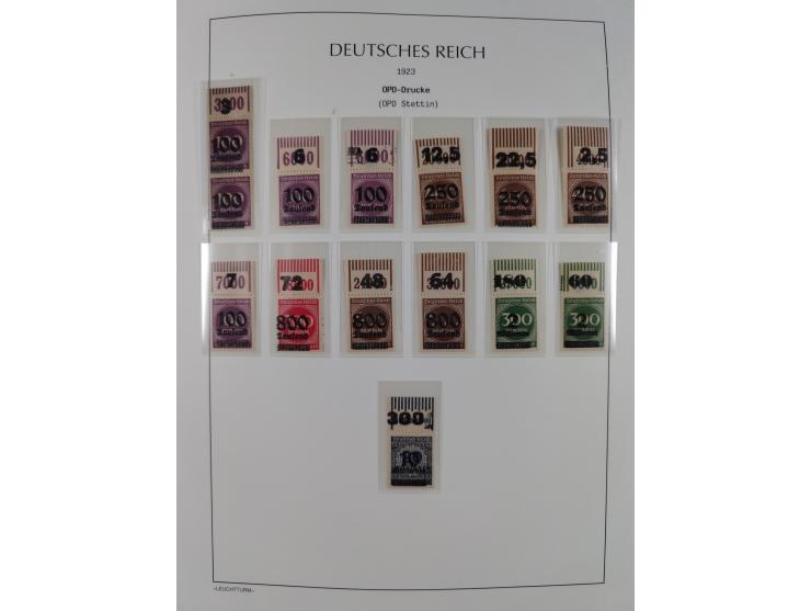 1872/45, meist postfrische und teils gestempelte reichhaltige Material-Sammlung inkl. Dienstmarken, dabei viele Varianten, Fa