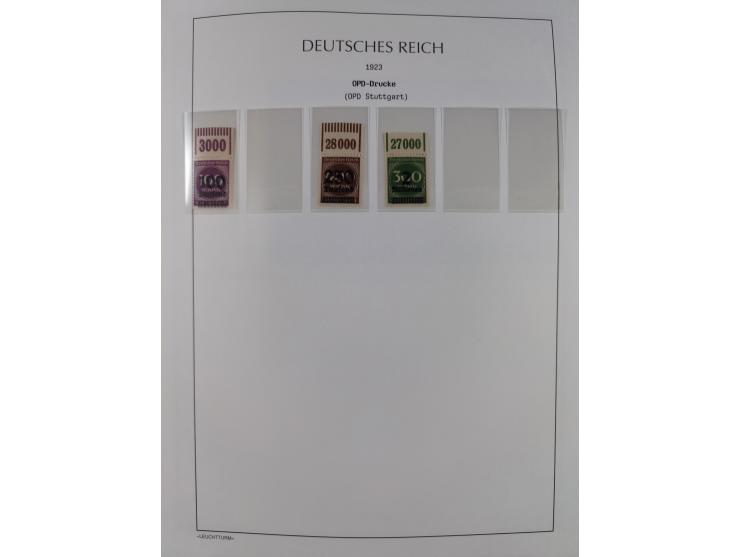 1872/45, meist postfrische und teils gestempelte reichhaltige Material-Sammlung inkl. Dienstmarken, dabei viele Varianten, Fa