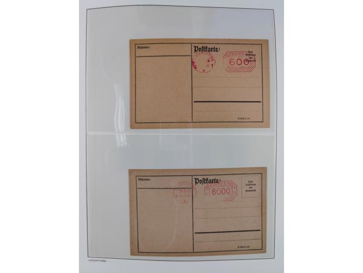 1872/45, meist postfrische und teils gestempelte reichhaltige Material-Sammlung inkl. Dienstmarken, dabei viele Varianten, Fa