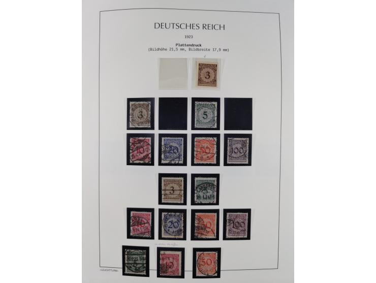 1872/45, meist postfrische und teils gestempelte reichhaltige Material-Sammlung inkl. Dienstmarken, dabei viele Varianten, Fa