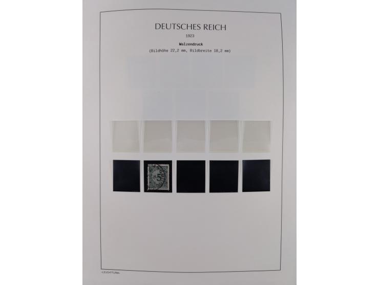 1872/45, meist postfrische und teils gestempelte reichhaltige Material-Sammlung inkl. Dienstmarken, dabei viele Varianten, Fa