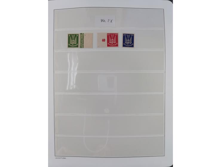 1872/45, meist postfrische und teils gestempelte reichhaltige Material-Sammlung inkl. Dienstmarken, dabei viele Varianten, Fa