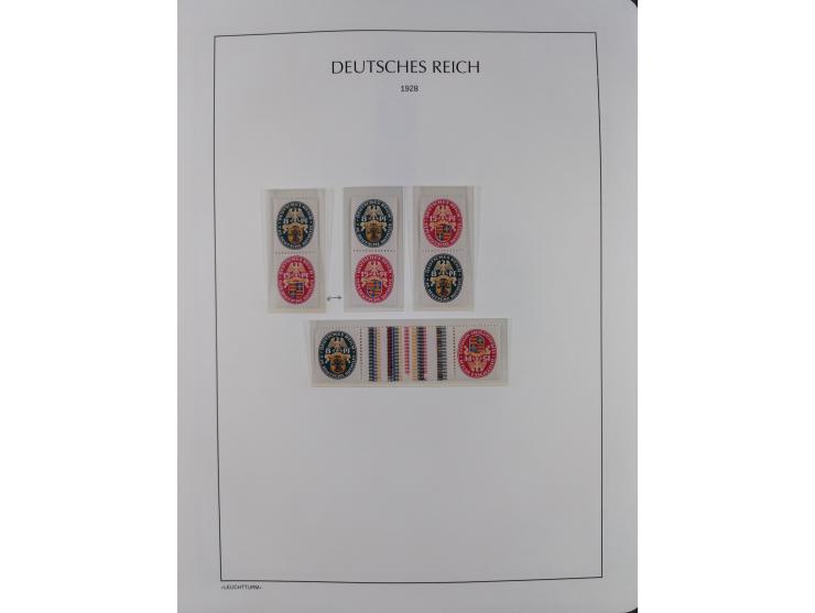 1872/45, meist postfrische und teils gestempelte reichhaltige Material-Sammlung inkl. Dienstmarken, dabei viele Varianten, Fa