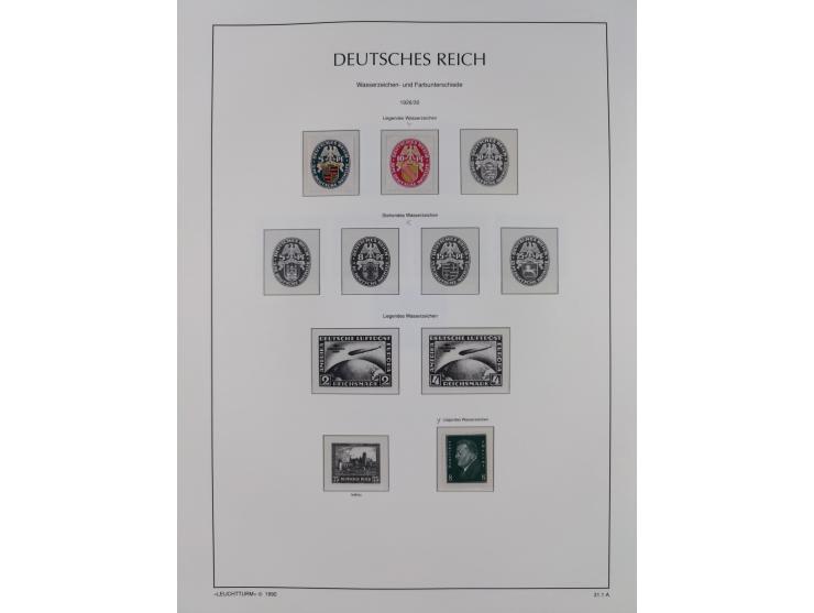 1872/45, meist postfrische und teils gestempelte reichhaltige Material-Sammlung inkl. Dienstmarken, dabei viele Varianten, Fa