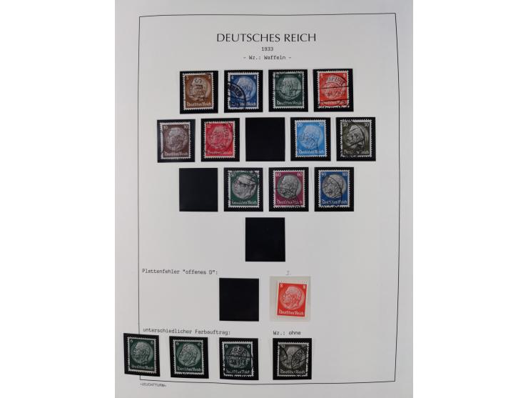 1872/45, meist postfrische und teils gestempelte reichhaltige Material-Sammlung inkl. Dienstmarken, dabei viele Varianten, Fa