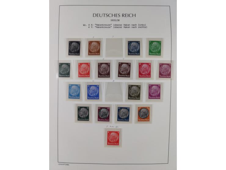 1872/45, meist postfrische und teils gestempelte reichhaltige Material-Sammlung inkl. Dienstmarken, dabei viele Varianten, Fa