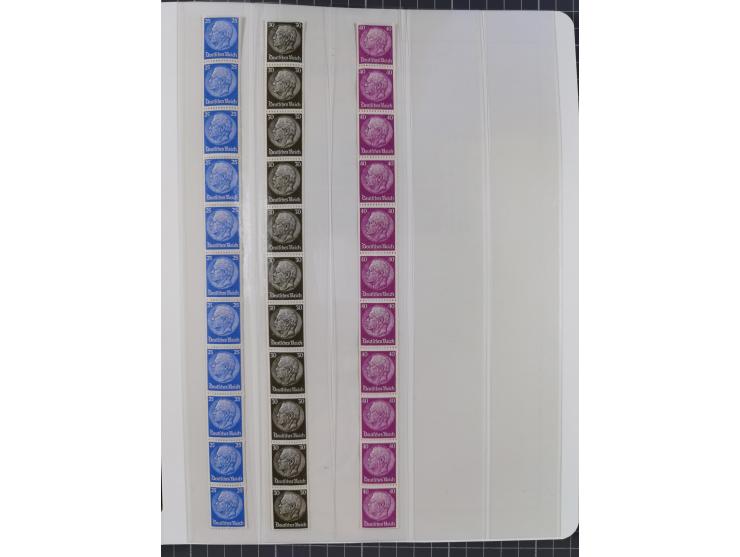 1872/45, meist postfrische und teils gestempelte reichhaltige Material-Sammlung inkl. Dienstmarken, dabei viele Varianten, Fa