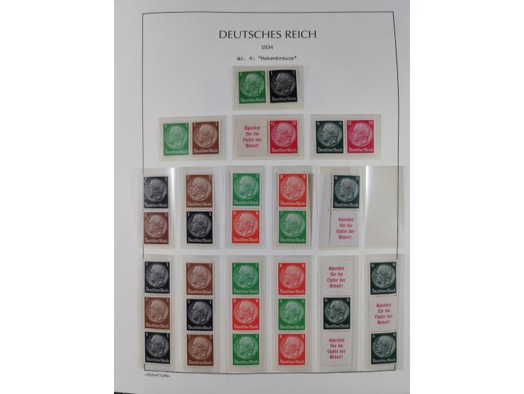 1872/45, meist postfrische und teils gestempelte reichhaltige Material-Sammlung inkl. Dienstmarken, dabei viele Varianten, Fa