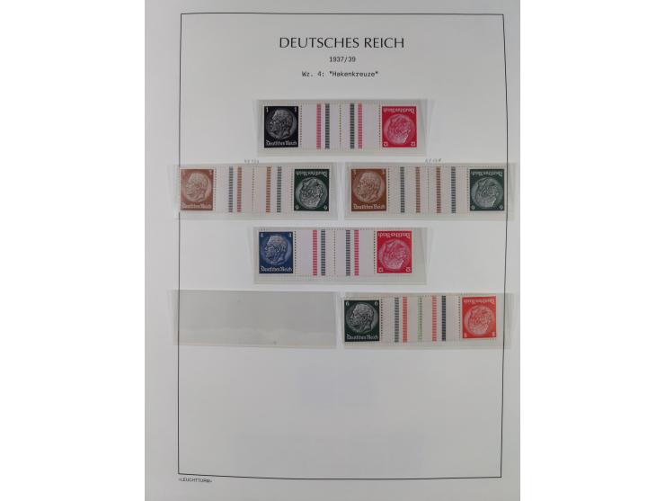 1872/45, meist postfrische und teils gestempelte reichhaltige Material-Sammlung inkl. Dienstmarken, dabei viele Varianten, Fa