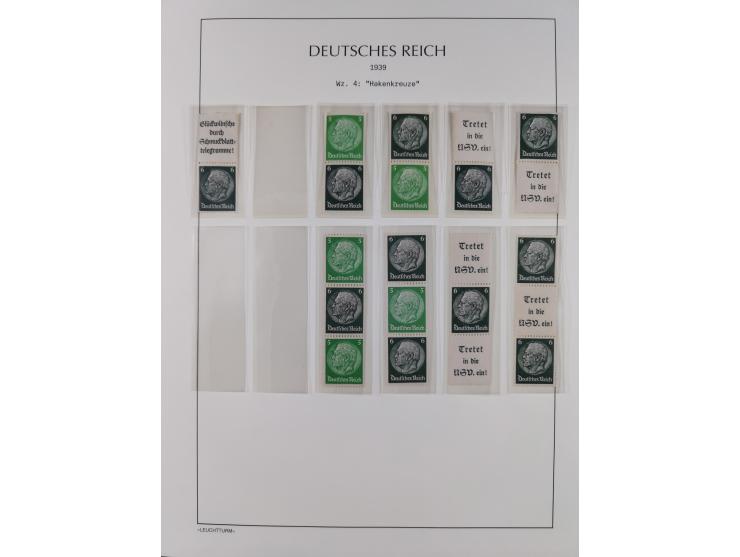 1872/45, meist postfrische und teils gestempelte reichhaltige Material-Sammlung inkl. Dienstmarken, dabei viele Varianten, Fa