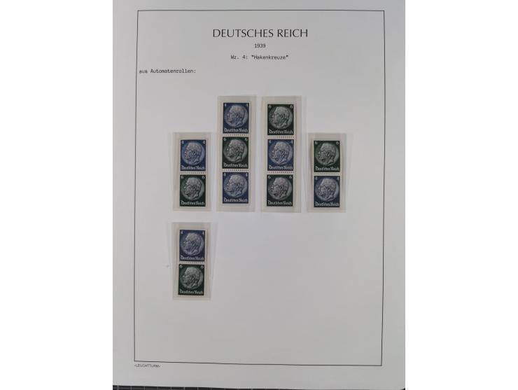 1872/45, meist postfrische und teils gestempelte reichhaltige Material-Sammlung inkl. Dienstmarken, dabei viele Varianten, Fa