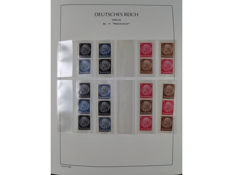 1872/45, meist postfrische und teils gestempelte reichhaltige Material-Sammlung inkl. Dienstmarken, dabei viele Varianten, Fa