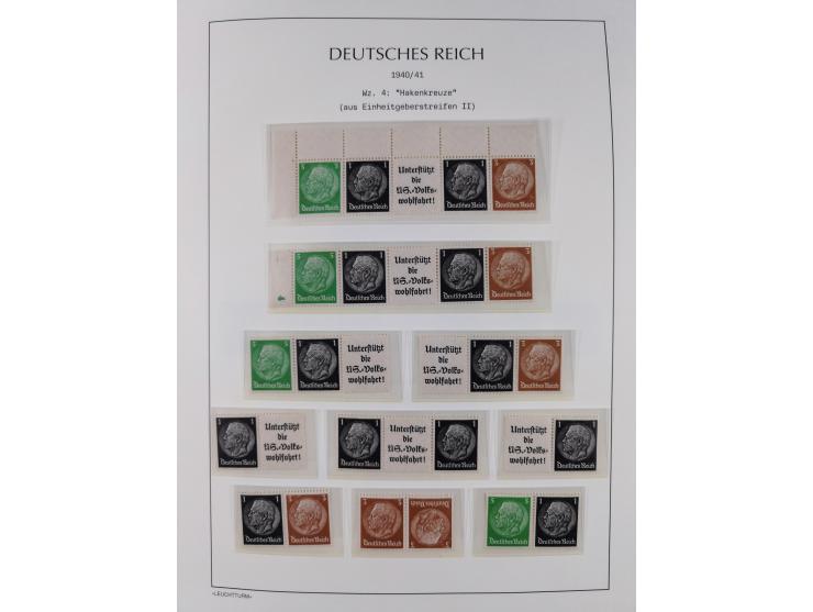 1872/45, meist postfrische und teils gestempelte reichhaltige Material-Sammlung inkl. Dienstmarken, dabei viele Varianten, Fa