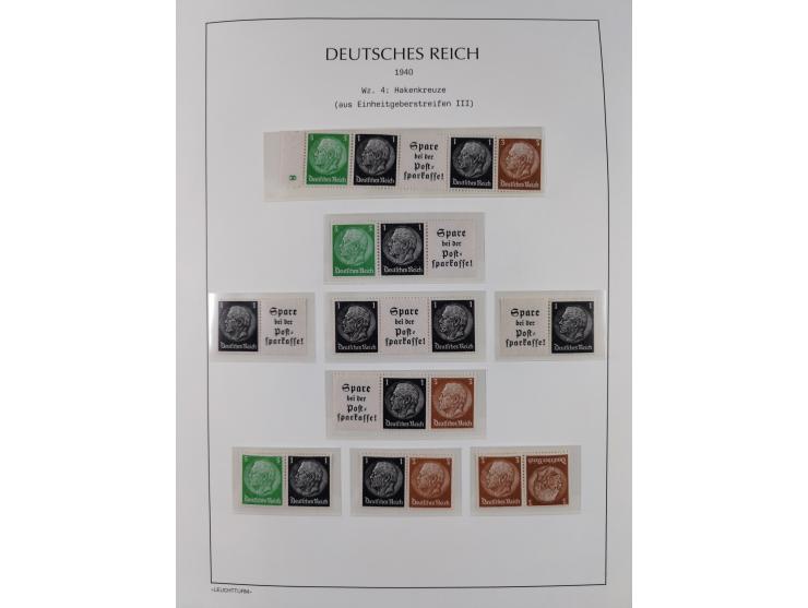 1872/45, meist postfrische und teils gestempelte reichhaltige Material-Sammlung inkl. Dienstmarken, dabei viele Varianten, Fa