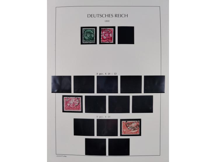 1872/45, meist postfrische und teils gestempelte reichhaltige Material-Sammlung inkl. Dienstmarken, dabei viele Varianten, Fa