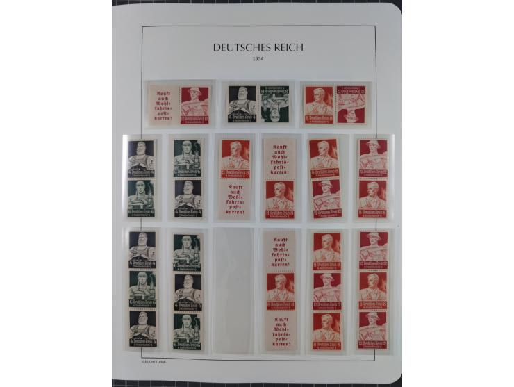 1872/45, meist postfrische und teils gestempelte reichhaltige Material-Sammlung inkl. Dienstmarken, dabei viele Varianten, Fa