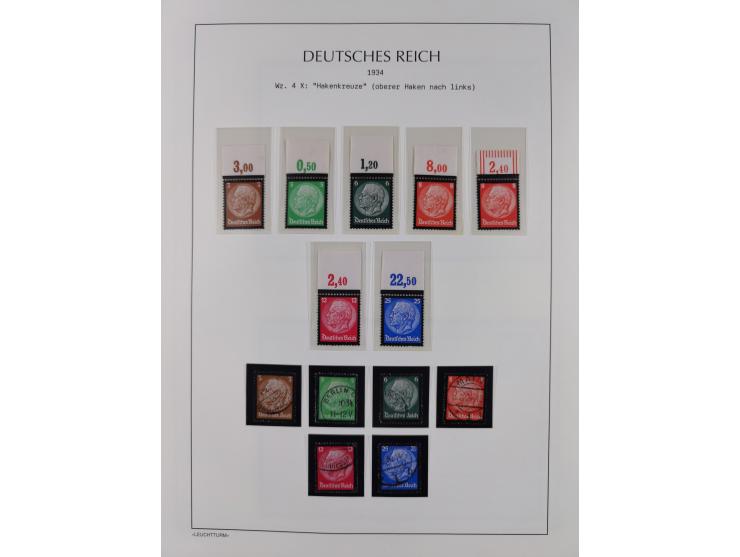 1872/45, meist postfrische und teils gestempelte reichhaltige Material-Sammlung inkl. Dienstmarken, dabei viele Varianten, Fa