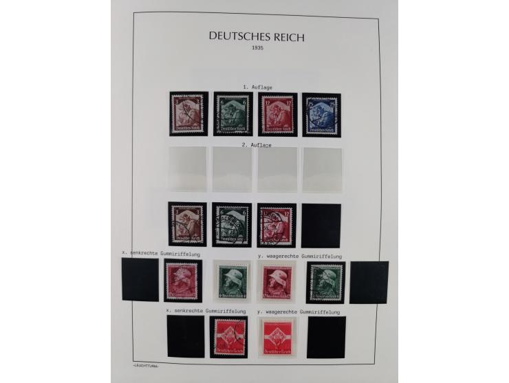 1872/45, meist postfrische und teils gestempelte reichhaltige Material-Sammlung inkl. Dienstmarken, dabei viele Varianten, Fa