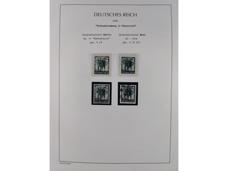 1872/45, meist postfrische und teils gestempelte reichhaltige Material-Sammlung inkl. Dienstmarken, dabei viele Varianten, Fa