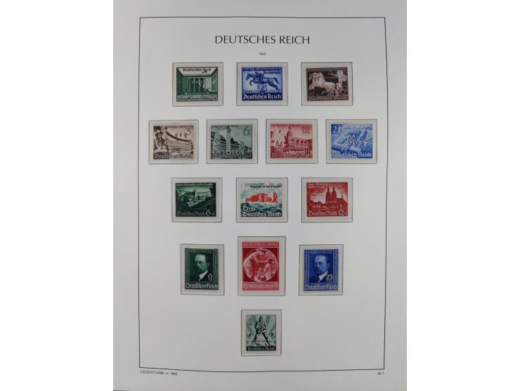 1872/45, meist postfrische und teils gestempelte reichhaltige Material-Sammlung inkl. Dienstmarken, dabei viele Varianten, Fa