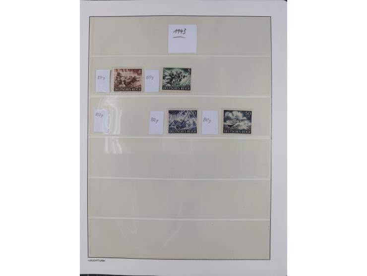 1872/45, meist postfrische und teils gestempelte reichhaltige Material-Sammlung inkl. Dienstmarken, dabei viele Varianten, Fa