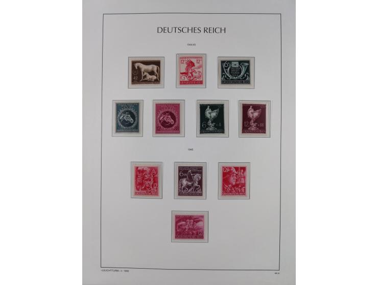 1872/45, meist postfrische und teils gestempelte reichhaltige Material-Sammlung inkl. Dienstmarken, dabei viele Varianten, Fa