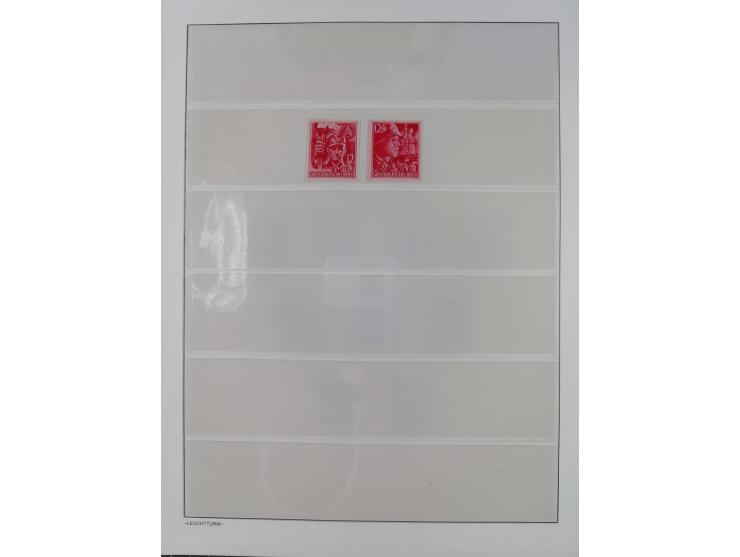 1872/45, meist postfrische und teils gestempelte reichhaltige Material-Sammlung inkl. Dienstmarken, dabei viele Varianten, Fa