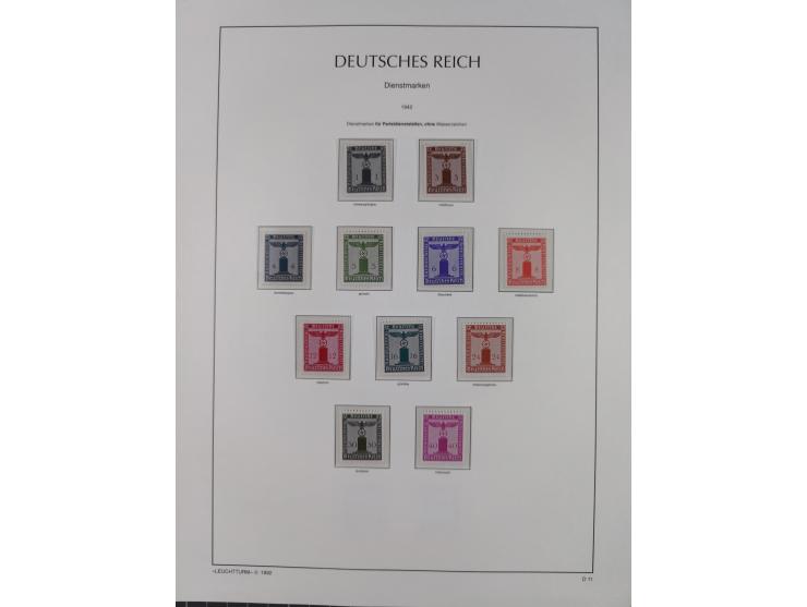 1872/45, meist postfrische und teils gestempelte reichhaltige Material-Sammlung inkl. Dienstmarken, dabei viele Varianten, Fa