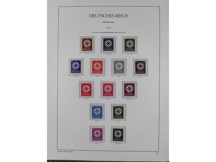 1872/45, meist postfrische und teils gestempelte reichhaltige Material-Sammlung inkl. Dienstmarken, dabei viele Varianten, Fa