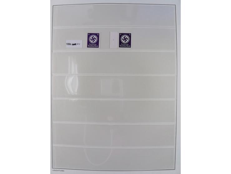 1872/45, meist postfrische und teils gestempelte reichhaltige Material-Sammlung inkl. Dienstmarken, dabei viele Varianten, Fa