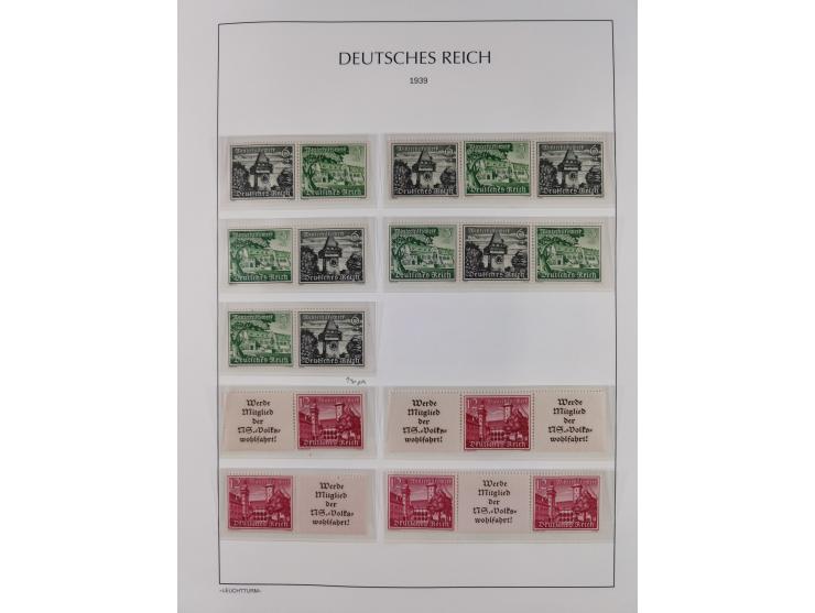 1872/45, meist postfrische und teils gestempelte reichhaltige Material-Sammlung inkl. Dienstmarken, dabei viele Varianten, Fa