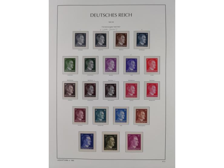 1872/45, meist postfrische und teils gestempelte reichhaltige Material-Sammlung inkl. Dienstmarken, dabei viele Varianten, Fa