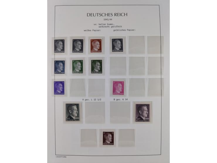 1872/45, meist postfrische und teils gestempelte reichhaltige Material-Sammlung inkl. Dienstmarken, dabei viele Varianten, Fa