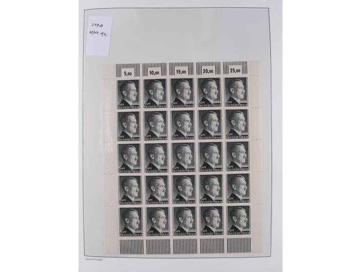 1872/45, meist postfrische und teils gestempelte reichhaltige Material-Sammlung inkl. Dienstmarken, dabei viele Varianten, Fa