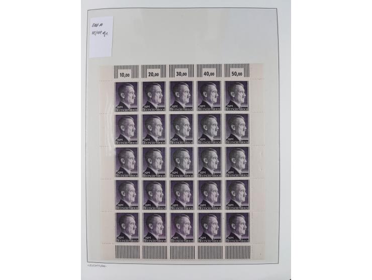 1872/45, meist postfrische und teils gestempelte reichhaltige Material-Sammlung inkl. Dienstmarken, dabei viele Varianten, Fa