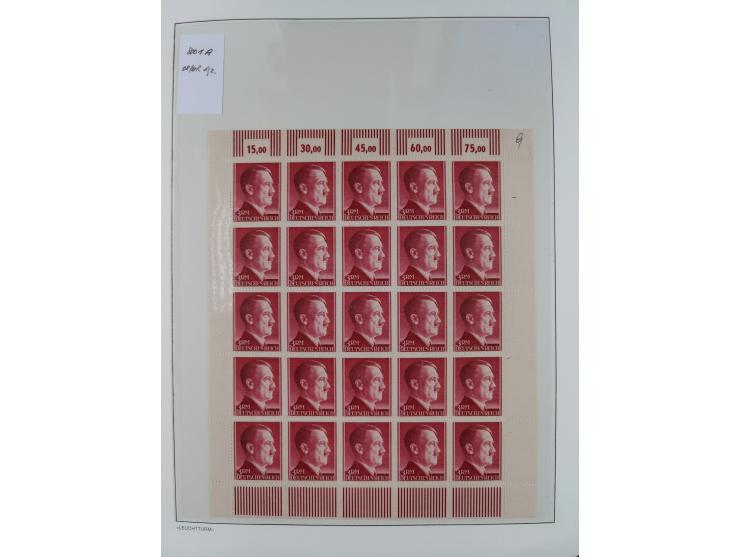 1872/45, meist postfrische und teils gestempelte reichhaltige Material-Sammlung inkl. Dienstmarken, dabei viele Varianten, Fa