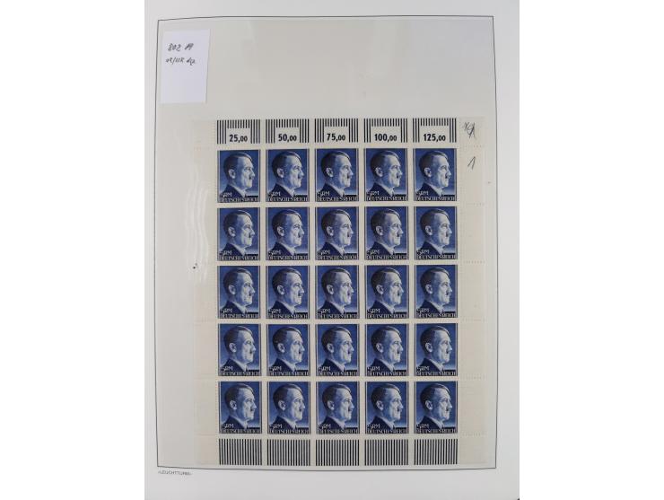 1872/45, meist postfrische und teils gestempelte reichhaltige Material-Sammlung inkl. Dienstmarken, dabei viele Varianten, Fa