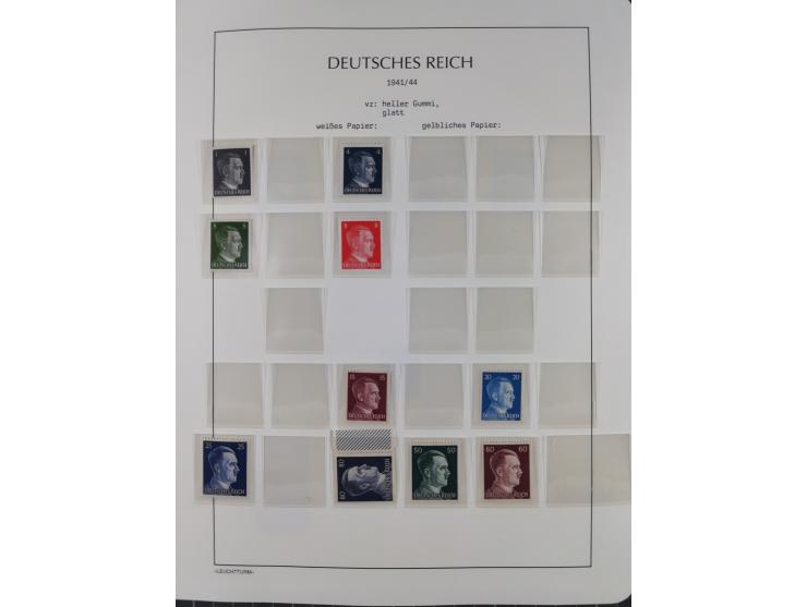 1872/45, meist postfrische und teils gestempelte reichhaltige Material-Sammlung inkl. Dienstmarken, dabei viele Varianten, Fa